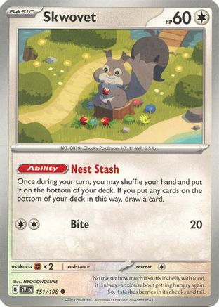 Skwovet - 151/198 (151) - SV01 Scarlet & Violet Base Set