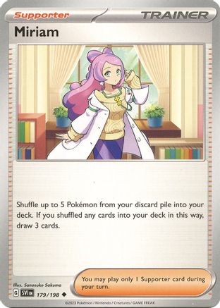 Miriam - 179/198 (179) - SV01 Scarlet & Violet Base Set