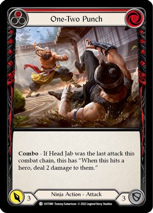 One-Two Punch (Red) (OUT080) Rainbow Foil - Outsiders
