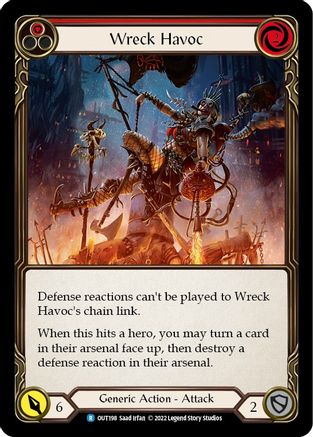 Wreck Havoc (Red) (OUT198) Rainbow Foil - Outsiders