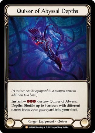 Quiver of Abyssal Depths (OUT095) Rainbow Foil - Outsiders