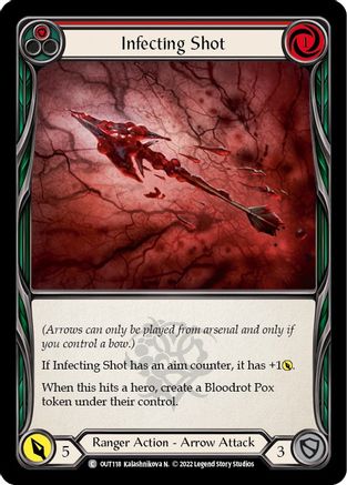 Infecting Shot (Red) (OUT118) Rainbow Foil - Outsiders