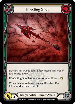 Infecting Shot (Yellow) (OUT119) Rainbow Foil - Outsiders