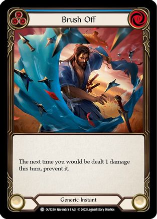 Brush Off (Blue) (OUT230) Rainbow Foil - Outsiders