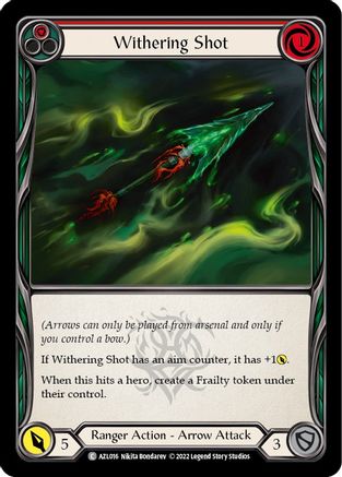 Withering Shot (Red) (AZL016) - Blitz Deck: Outsiders - Azalea