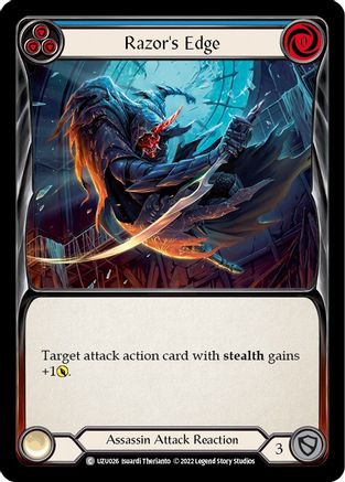 Razor's Edge (Blue) (UZU026) - Blitz Deck: Outsiders - Uzuri