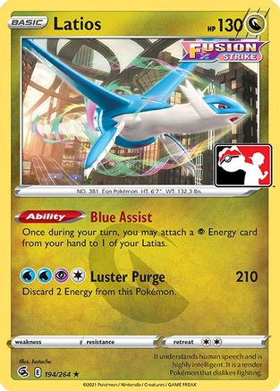 Latios (194/264) [Prize Pack Series Two] | Silver Goblin