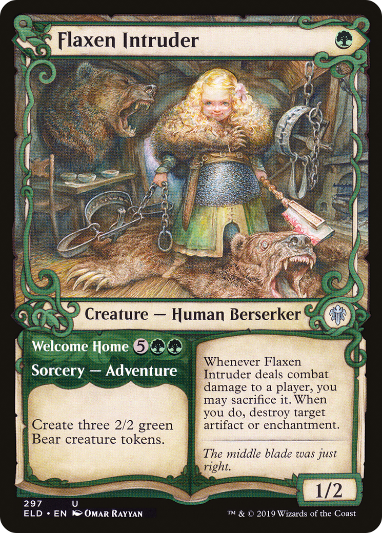 Flaxen Intruder // Welcome Home (Showcase) (297) - Throne of Eldraine