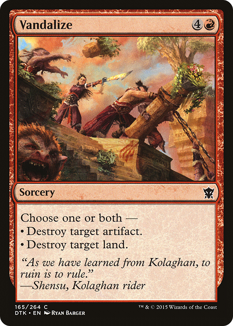 Vandalize (165) Foil - Dragons of Tarkir