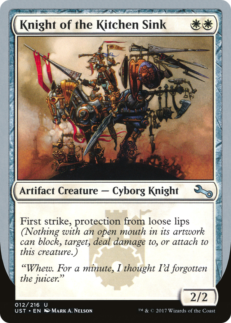 Knight of the Kitchen Sink (12c) - Unstable
