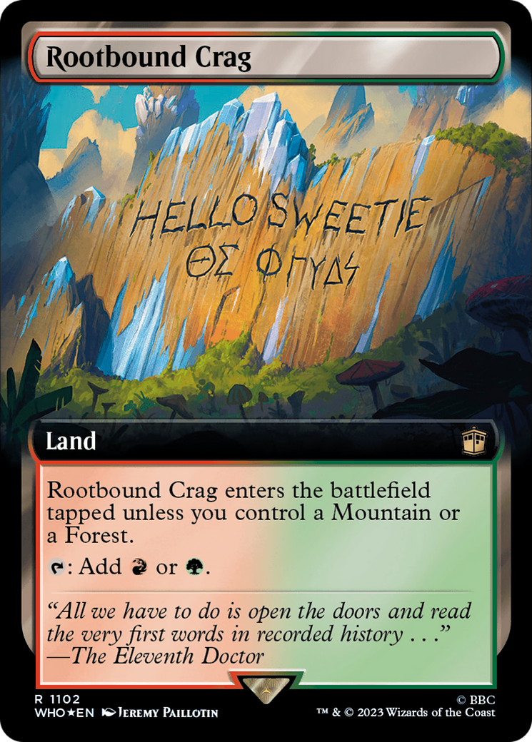 Rootbound Crag (Extended Art) (1102) Foil - Doctor Who