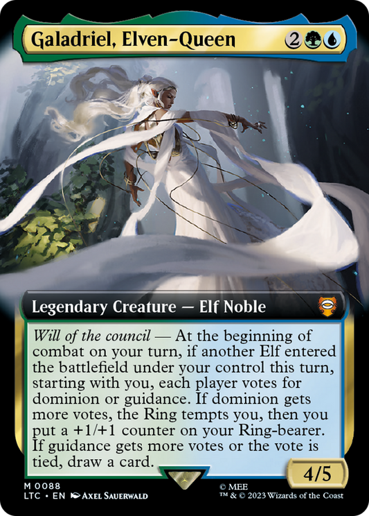 Galadriel, Elven-Queen (Extended Art) [The Lord of the Rings: Tales of Middle-Earth Commander] Foil