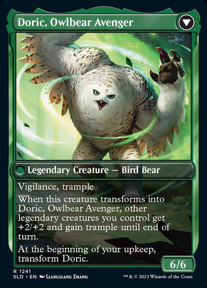 Casal, Lurkwood Pathfinder (Doric, Nature's Warden) // Casal, Pathbreaker Owlbear (1241) - Secret Lair Drop