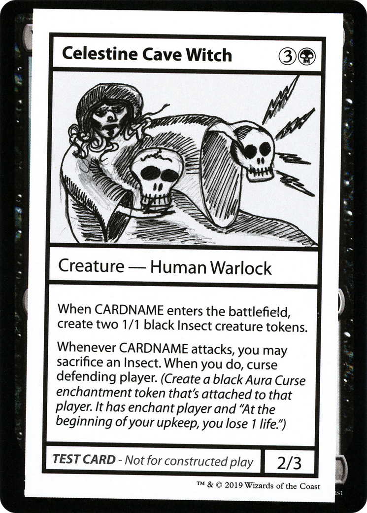 Celestine Cave Witch (2021 Edition) [Mystery Booster Playtest Cards]