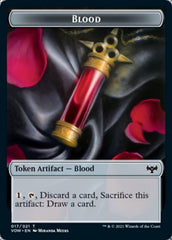 Blood // Wolf (014) Double-Sided Token [Innistrad: Crimson Vow Tokens] | Silver Goblin