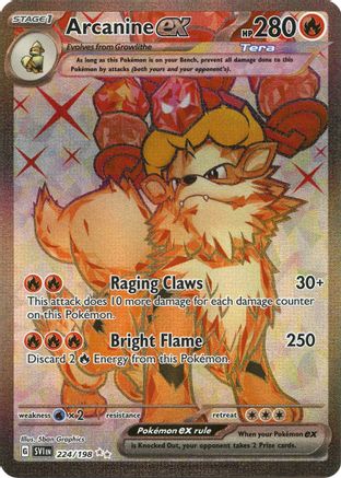 Arcanine ex (224/198) [Scarlet & Violet: Base Set] | Silver Goblin