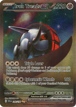 Iron Treads ex (248) Holofoil - Scarlet & Violet Base Set