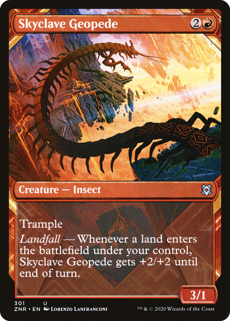 Skyclave Geopede (Showcase) (301) - Zendikar Rising