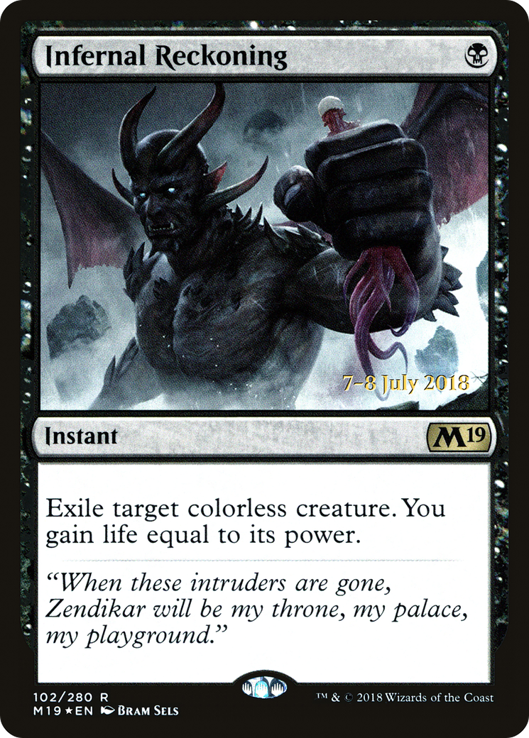 Infernal Reckoning (102) Foil - Core Set 2019 Promos
