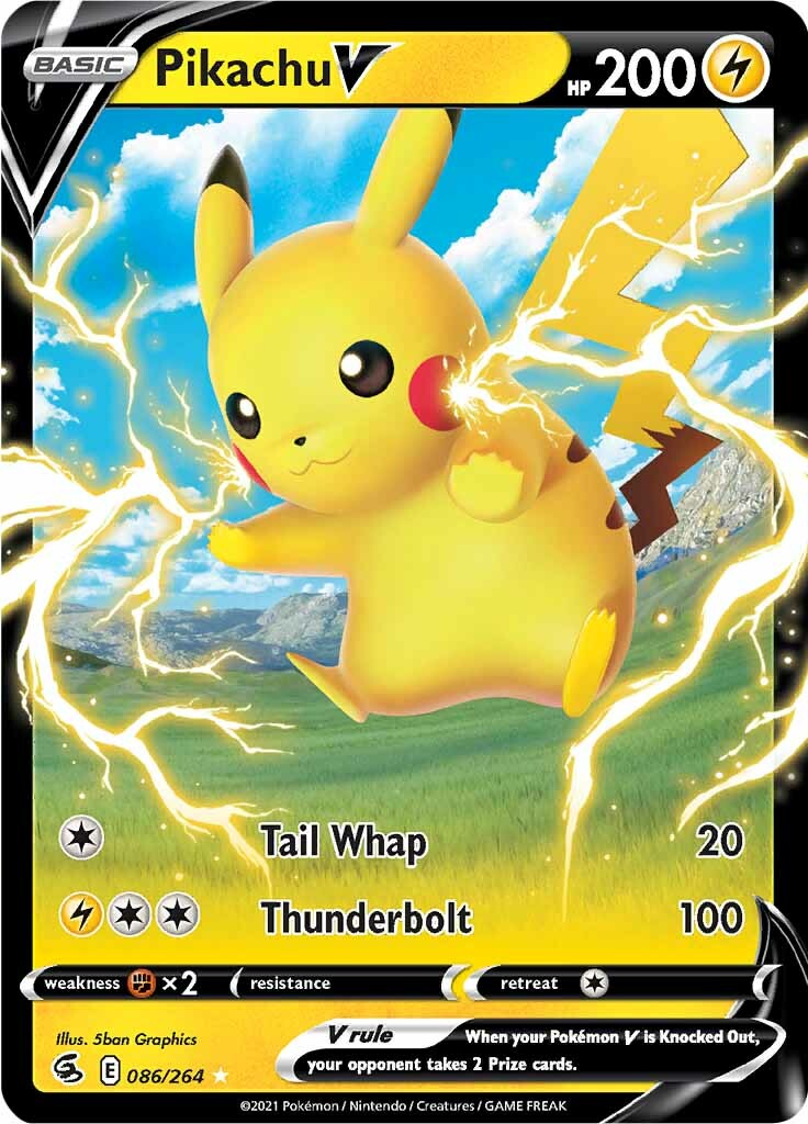 Pikachu V (086/264) [Sword & Shield: Fusion Strike] | Silver Goblin