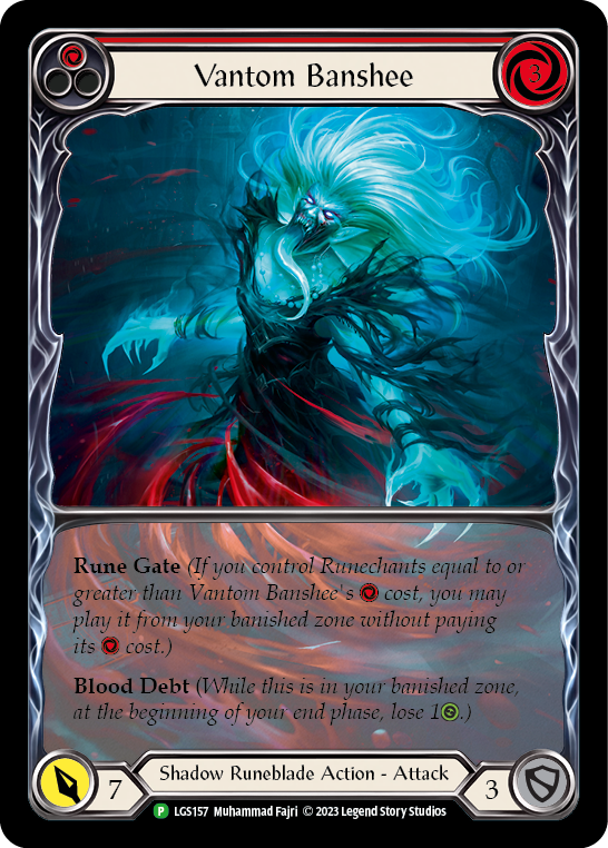 Vantom Banshee (Red) (Extended Art) [LGS157] (Promo)  Rainbow Foil | Silver Goblin