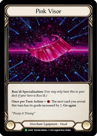Pink Visor (LSS007) Cold Foil - FaB Promos