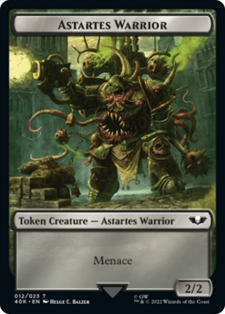 Spawn // Astartes Warrior Double-Sided Token [Warhammer 40,000 Tokens] | Silver Goblin