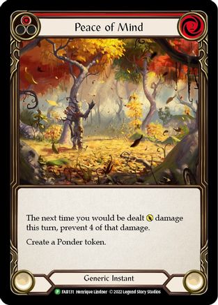 Peace of Mind (FAB131) Rainbow Foil - FaB Promos