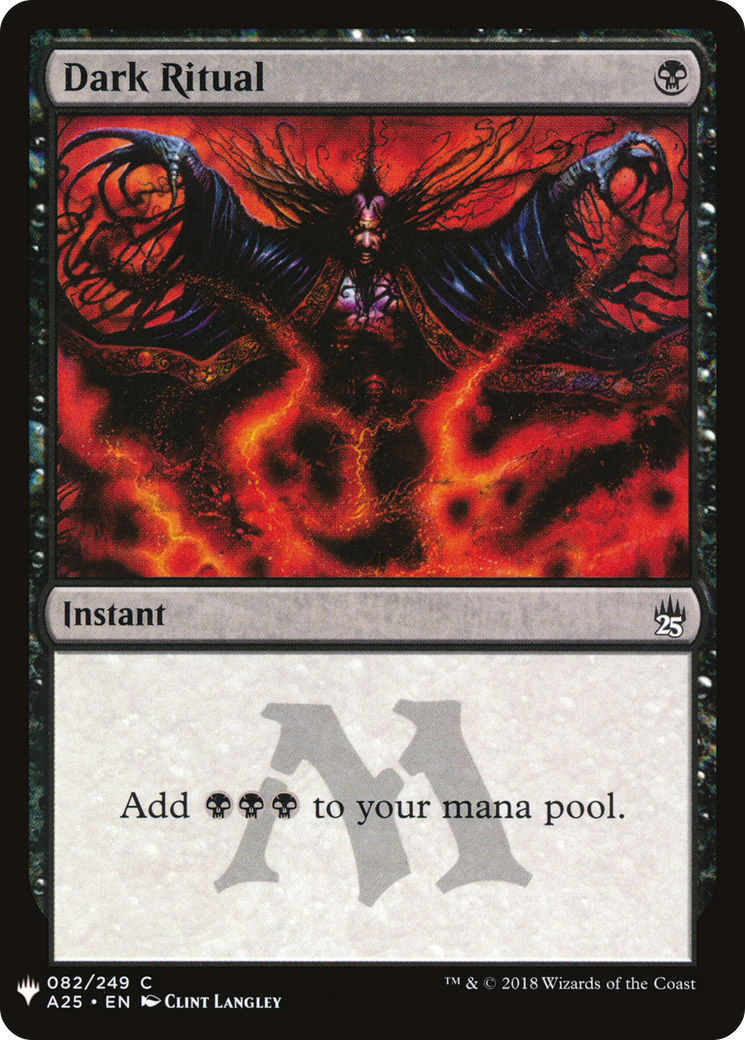 Dark Ritual (A25-82) - The List