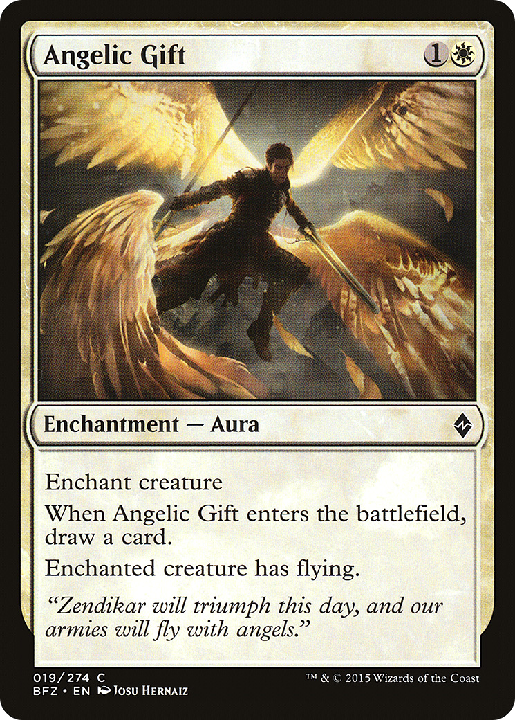 Angelic Gift [Battle for Zendikar] | Silver Goblin