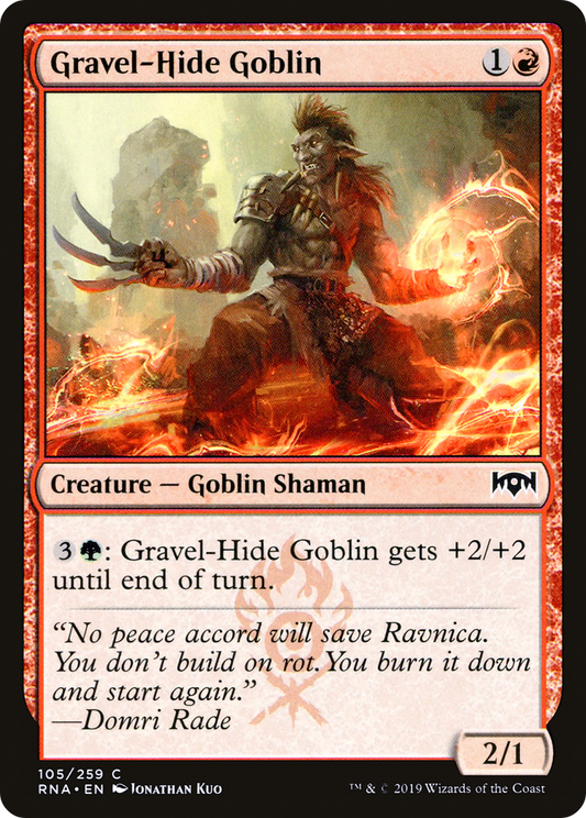 Gravel-Hide Goblin [Ravnica Allegiance] Foil