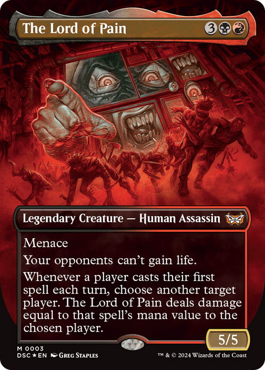 The Lord of Pain (Borderless) [Duskmourn: House of Horror Commander] Foil