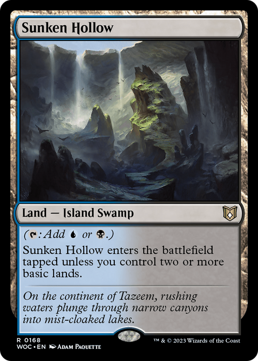 Sunken Hollow (168) - Wilds of Eldraine Commander