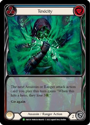 Toxicity (Blue) (FAB130) Rainbow Foil - FaB Promos