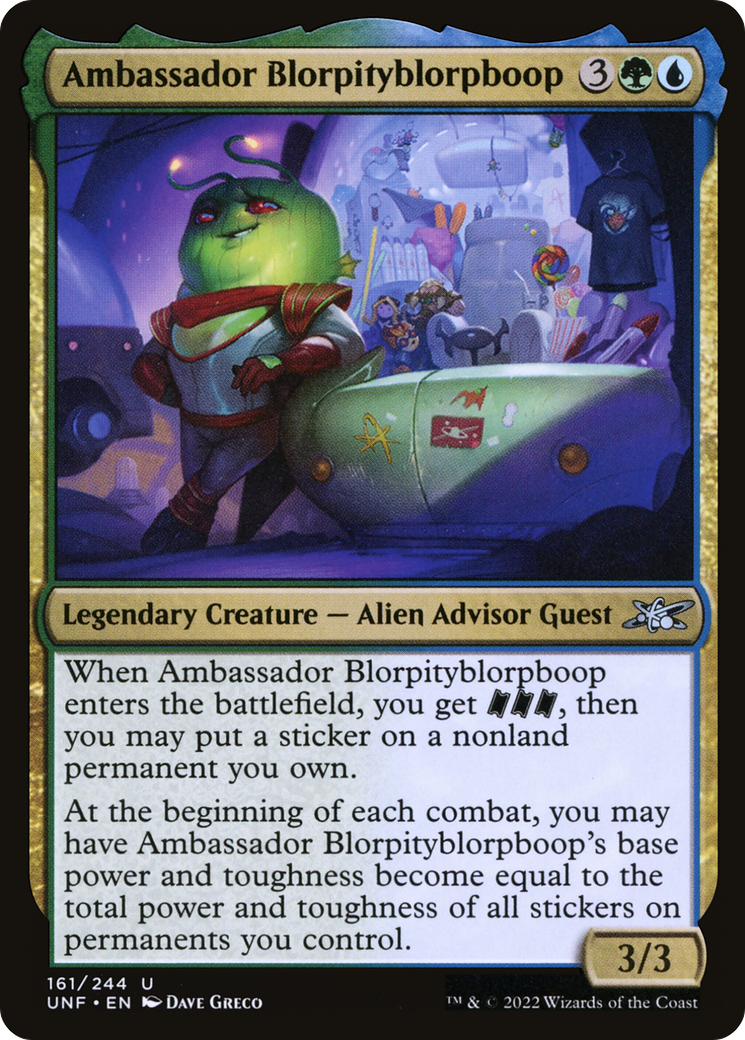 Ambassador Blorpityblorpboop (161) Foil - Unfinity