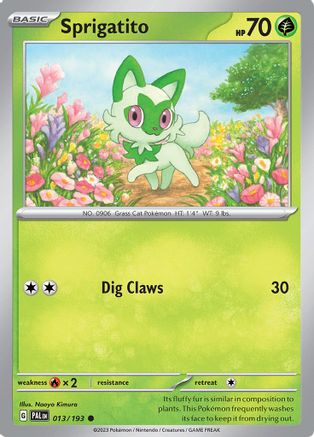 Sprigatito - 013/193 (13) - SV02 Paldea Evolved