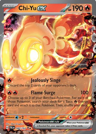 Chi-Yu ex - 040/193 (40) Holofoil - SV02 Paldea Evolved