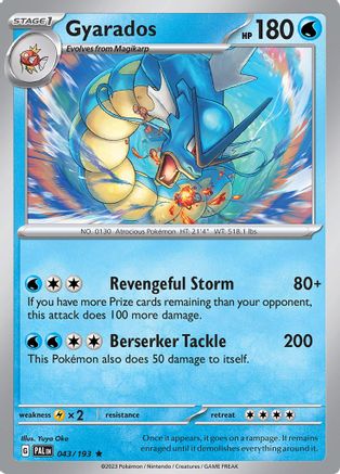 Gyarados (43) Holofoil - SV02 Paldea Evolved