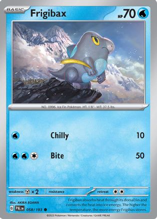Frigibax (58) - Paldea Evolved