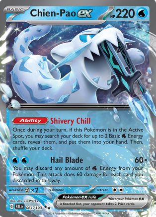 Chien-Pao ex - 061/193 (61) Holofoil - SV02 Paldea Evolved