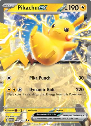 Pikachu ex (63) Holofoil - Paldea Evolved