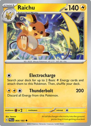 Raichu (064/193) [Scarlet & Violet: Paldea Evolved] | Silver Goblin