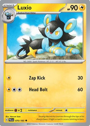 Luxio (70) - SV02 Paldea Evolved
