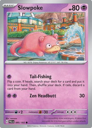 Slowpoke (85) Reverse Holofoil - SV02 Paldea Evolved