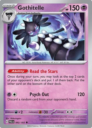 Gothitelle (092/193) [Scarlet & Violet: Paldea Evolved] | Silver Goblin