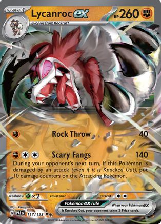 Lycanroc ex (117) Holofoil - Paldea Evolved