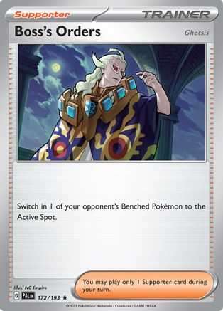 Boss's Orders - 172/193 (172) Holofoil - SV02 Paldea Evolved