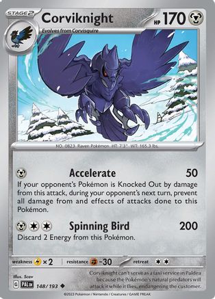 Corviknight (148/193) [Scarlet & Violet: Paldea Evolved] | Silver Goblin