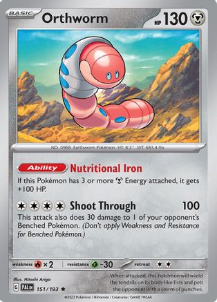 Orthworm (151) Holofoil - SV02 Paldea Evolved