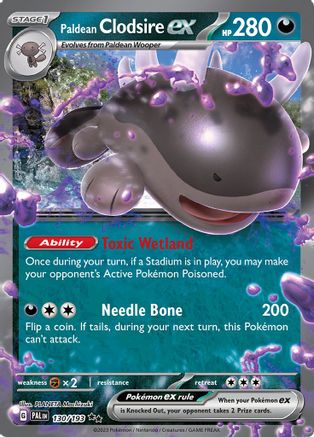 Paldean Clodsire ex (130) Holofoil - Paldea Evolved